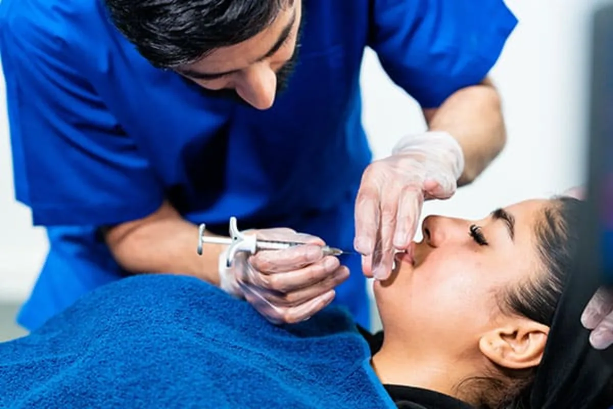 Professional facial esthetic treatment